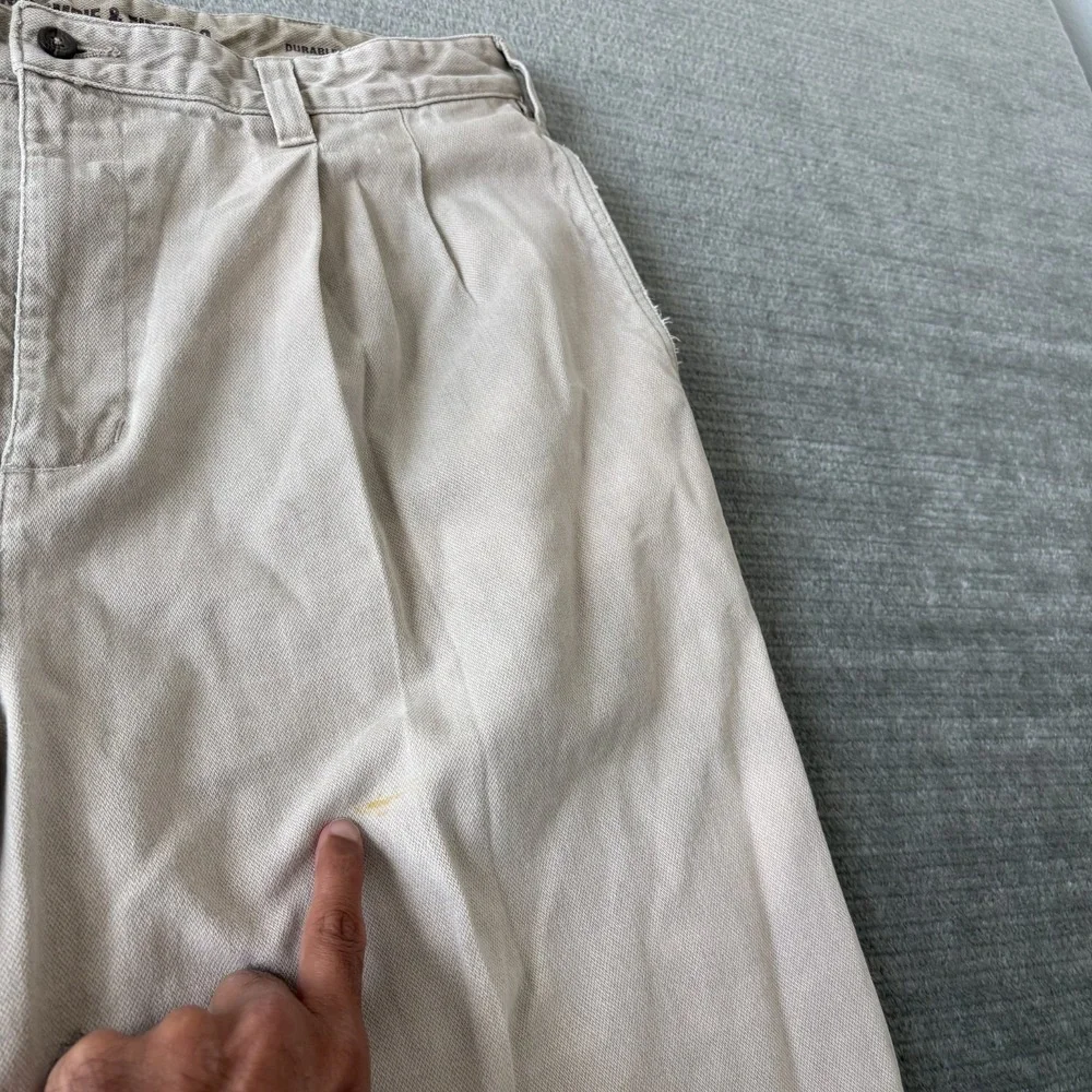 Vintage 90s Y2K Abercrombie Fitch Chino Pants Men 36x32 Loose Baggy Pleated